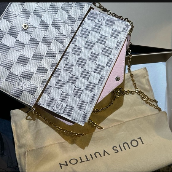 Authentic Louis Vuitton Azur Felicie Pochette - Picture 2 of 14